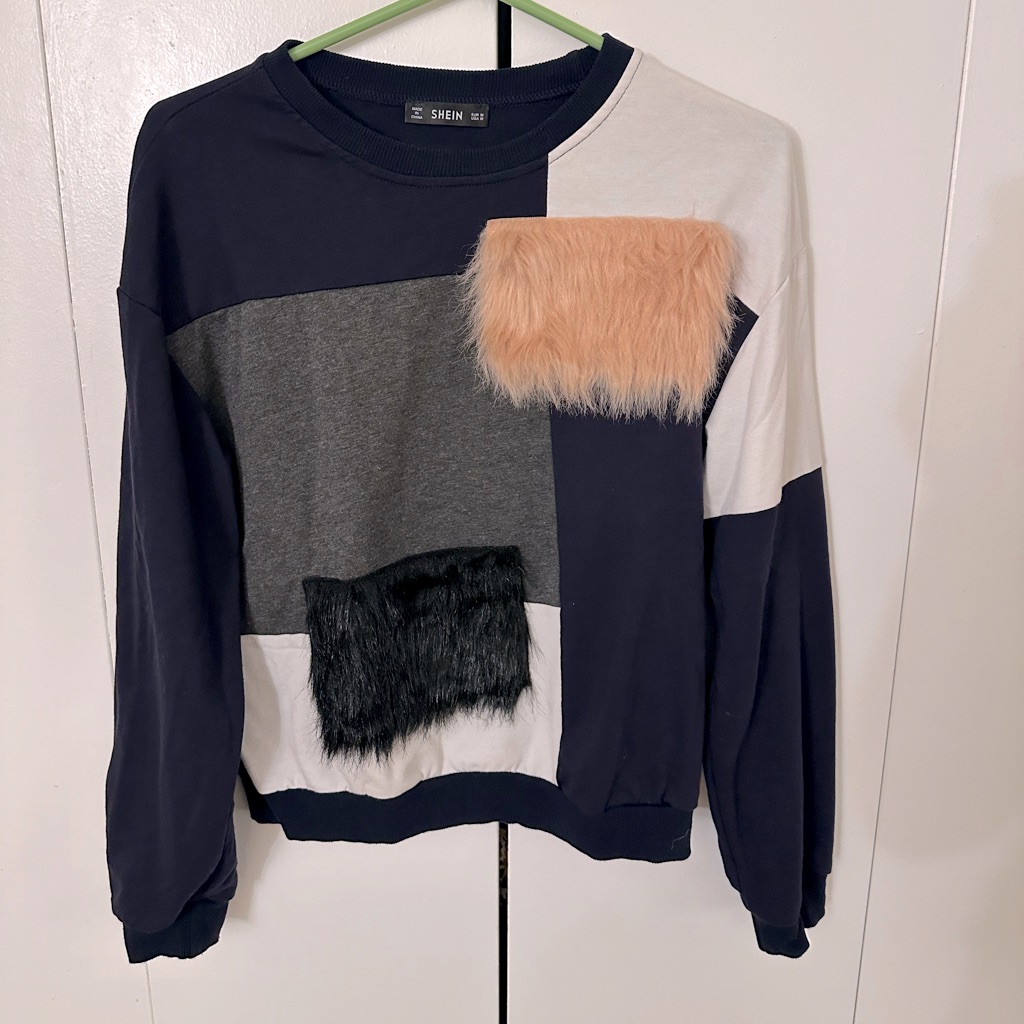 Fuzzy Patch Sweatshirt